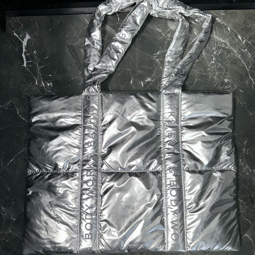 Bath & Body Works Silver Shoulder Bag